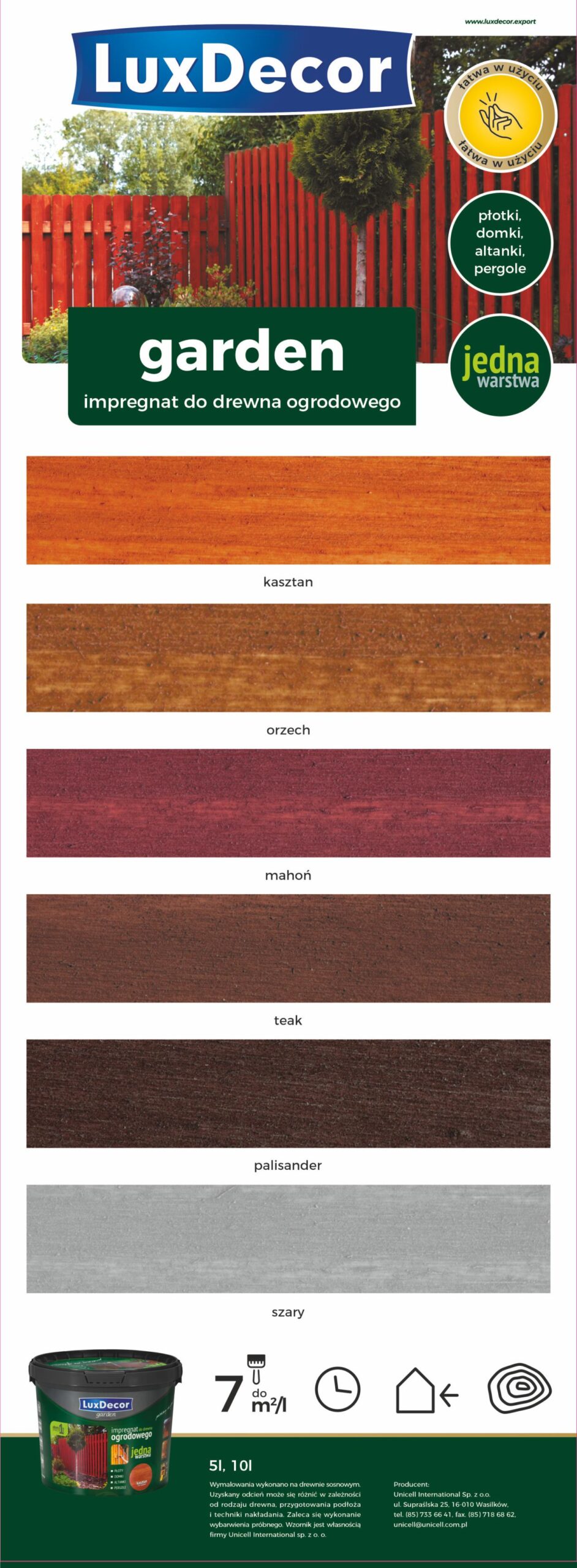 Luxdecor impregnat garden szary